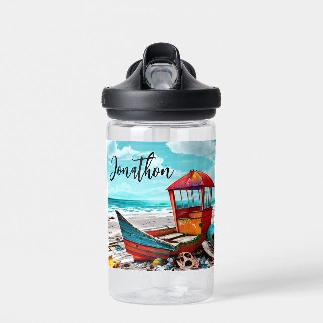 Personalisiertes Altboot Trinkflasche (Vorne)