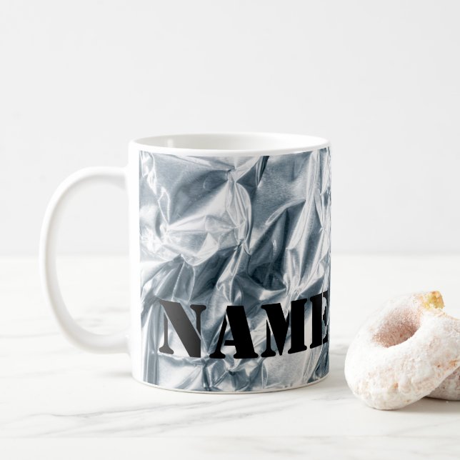 Personalisiertes Aluminium-Zinn-Folien-Design Kaff Kaffeetasse (Mit Donut)