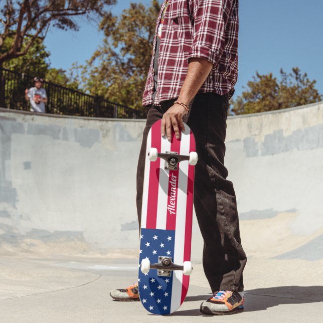 Personalisiertes amerikanisches Flag-Skateboard Skateboard (Außenbereich 2)