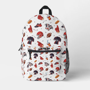 Personalisiertes amerikanisches Fußballspiel Bedruckter Rucksack