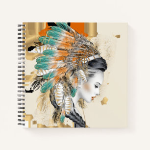 Personalisiertes amerikanisches SpiralNotebook Notizbuch