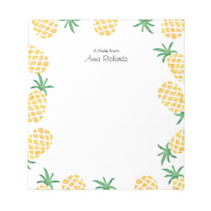 Personalisiertes Ananas-Notepad Notizblock