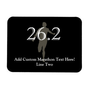 Personalisiertes Andenken des Marathon-Läufer-26, Magnet