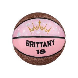 Personalisiertes Andenken für Mädchen-Basketballsp Mini Basketball
