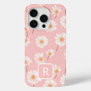 Personalisiertes anfängliches Daisy-Muster auf Sof Case-Mate iPhone Hülle