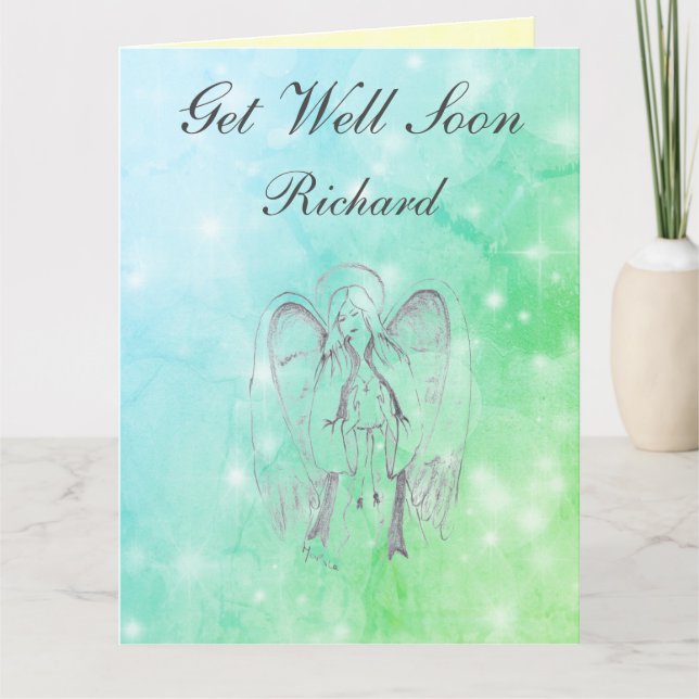 Personalisiertes Angel-Design Karte (Vorderseite)
