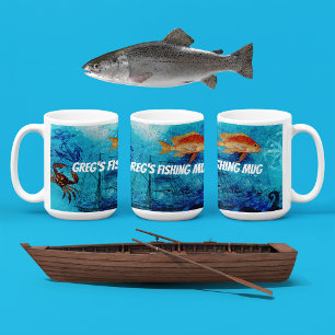 Personalisiertes Angeln Kaffeetasse