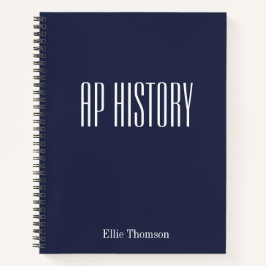 Personalisiertes AP History Lined Paper Simple Des Notizbuch