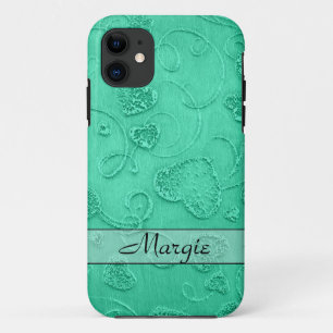 Personalisiertes Aquamarines Herz Designer iPhone Case-Mate iPhone Hülle