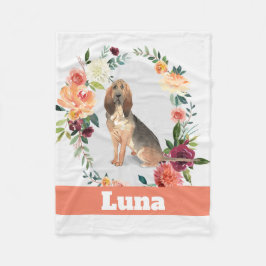 Personalisiertes Aquarell-Hund Fleecedecke
