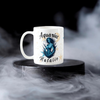 Personalisiertes Aquarius Zodiac-Zeichen Niedliche Kaffeetasse