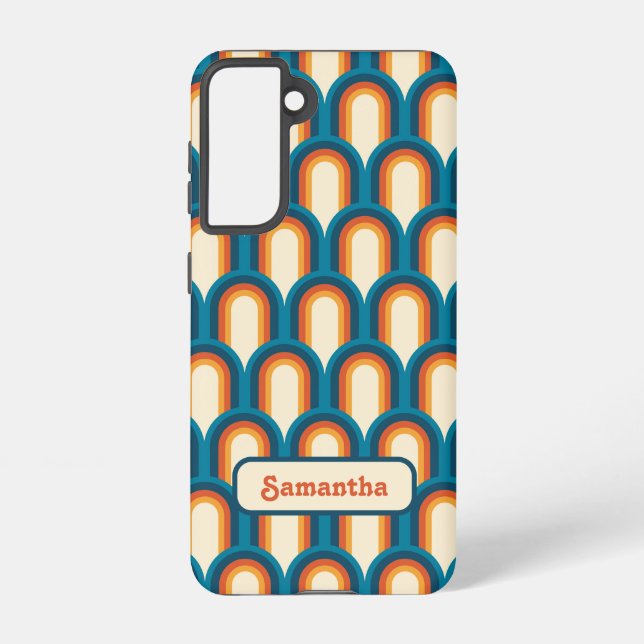 Personalisiertes Arch-Rainbow-Muster Samsung Galaxy Hülle (Rückseite)