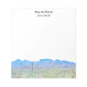 Personalisiertes Arizona-WüstenNotepad Notizblock