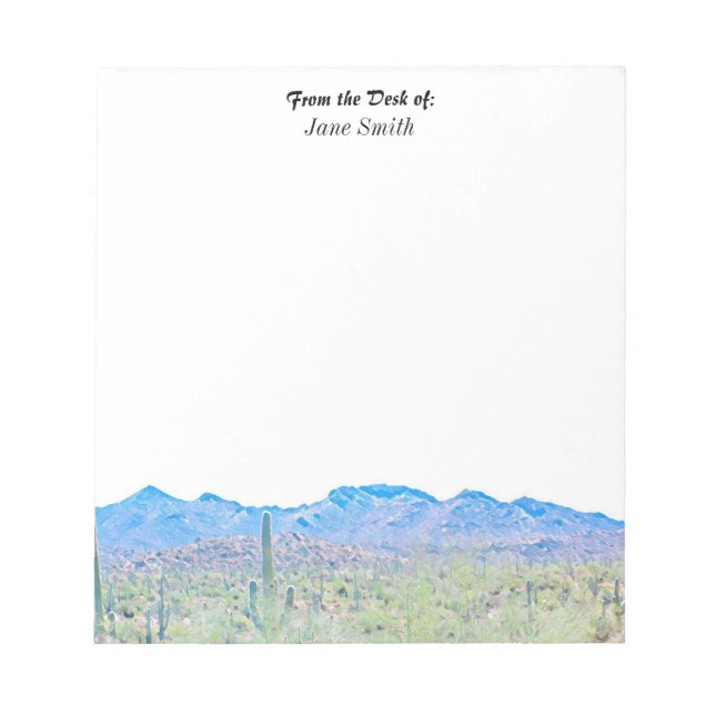 Personalisiertes Arizona-WüstenNotepad Notizblock (Vorderseite)