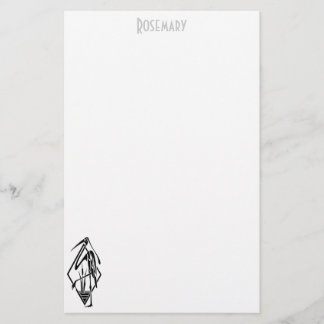 Personalisiertes Art Deco Hahn Briefpapier