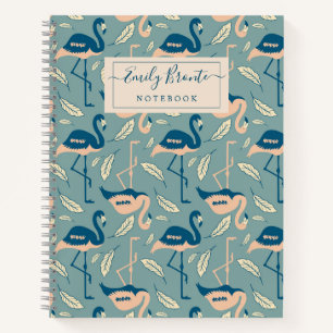 Personalisiertes Art Deco inspiriert Flamingo-Must Notizbuch