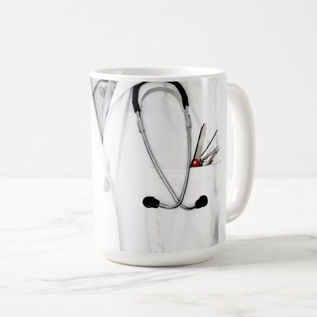 Personalisiertes Arztgeschenk Kaffeetasse (VorderseiteRechts)