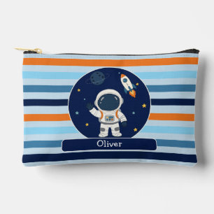 Personalisiertes Astronauten-Raketen-Etuik für Kin Zubehörtasche
