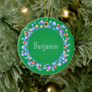Personalisiertes Atom Science-Thema Keramik Ornament
