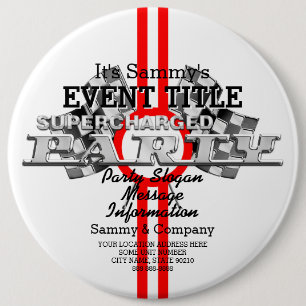 Personalisiertes aufgeladenes Party Button
