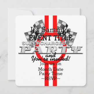 Personalisiertes aufgeladenes Party Einladung