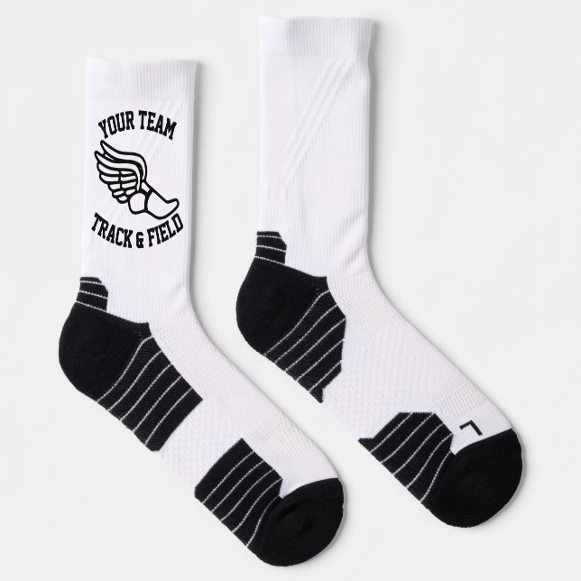 Personalisiertes Ausführen von Track- und Feldname Socken (Rechts)