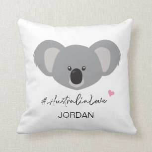 Personalisiertes Australien Liebe Süße Koala Baby Kissen