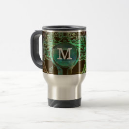 Personalisiertes Auto-Themed Monogramm-Entwurf Reisebecher