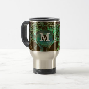 Personalisiertes Auto-Themed Monogramm-Entwurf Reisebecher