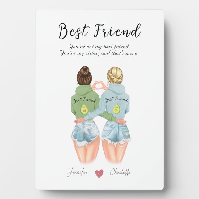Personalisiertes Avocado-Geschenk für den besten F Fotoplatte (Vorderseite)