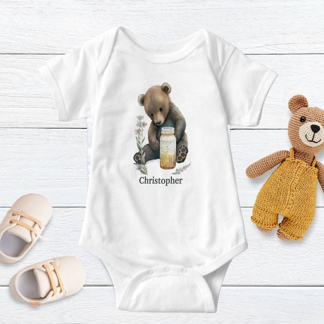 Personalisiertes Baby Bear Baby Boy Geschenk Baby Strampler (Von Creator hochgeladen)