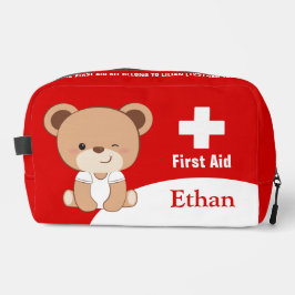 Personalisiertes Baby Bear Erste-Hilfe-Kit Bag Waschbeutel