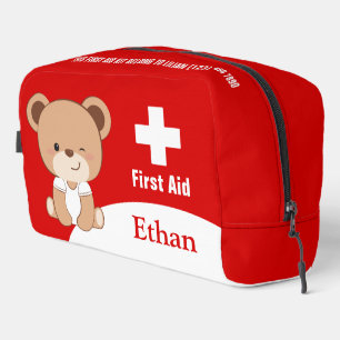 Personalisiertes Baby Bear Erste-Hilfe-Kit Bag Waschbeutel