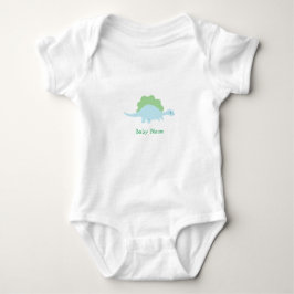 Personalisiertes Baby-Body mit kleinem Dinosaurier Baby Strampler
