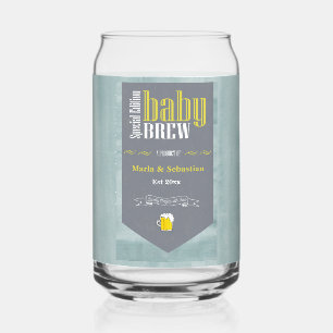 Personalisiertes Baby Brew Beer Label Sonnendusche Dosenglas