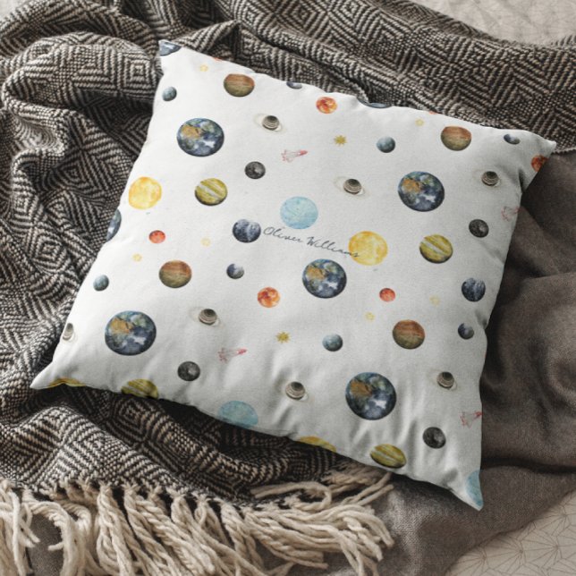 Personalisiertes Baby des Planeten-Sonnensystems Kissen (Von Creator hochgeladen)