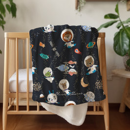 Personalisiertes Baby des Planeten-Sonnensystems Sherpadecke