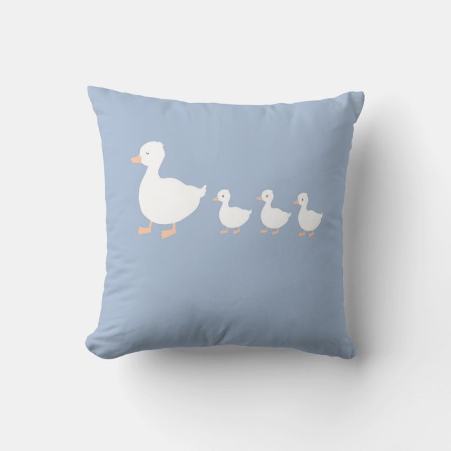Personalisiertes Baby Duckling Kinderzimmer Throw  Kissen (Vorderseite)