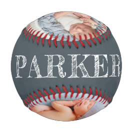 Personalisiertes Baby-Dusche Foto Baseball
