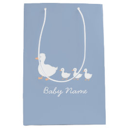 Personalisiertes Baby Duschgeschenk Beutel Blue Du Mittlere Geschenktüte