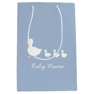 Personalisiertes Baby Duschgeschenk Beutel Blue Du Mittlere Geschenktüte