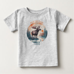 Personalisiertes Baby Elch T-Shirt