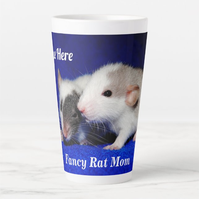 Personalisiertes Baby Extravagant Rattentier Milchtasse (Vorderseite)