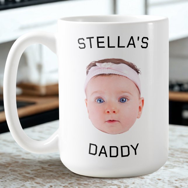 Personalisiertes Baby Face Foto Vater Geschenk Kaffeetasse (Von Creator hochgeladen)