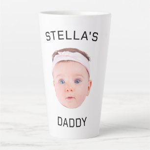 Personalisiertes Baby Face Foto Vater Geschenk Milchtasse