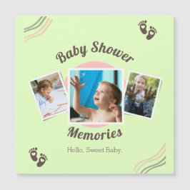 Personalisiertes Baby Foto Collage Throw Kissen Ge Magnetkarte