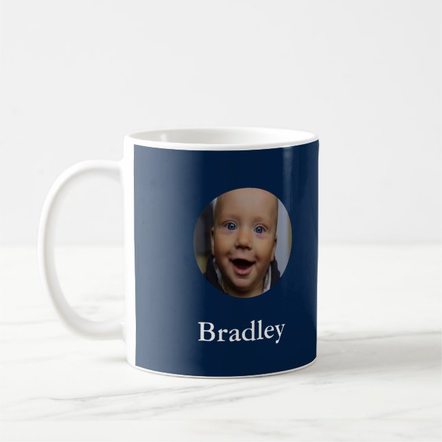 Personalisiertes Baby-Foto Kaffeetasse (Links)