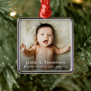 Personalisiertes Baby Foto Keepake Ornament   Cust