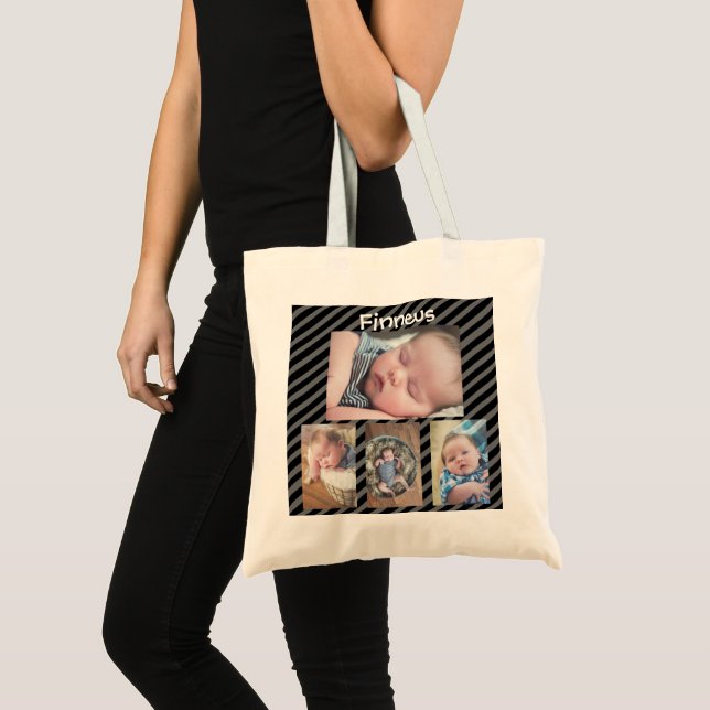 Personalisiertes Baby Foto Totbeutel Tragetasche (Vorderseite (Produkt))