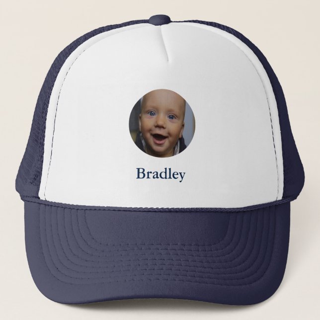Personalisiertes Baby-Foto Truckerkappe (Vorderseite)